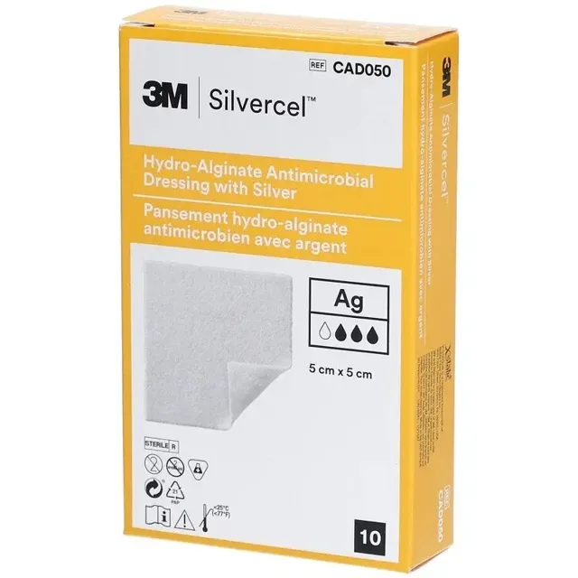 Silvercel Hydroalginate Krytí 5 x 5cm 10 ks