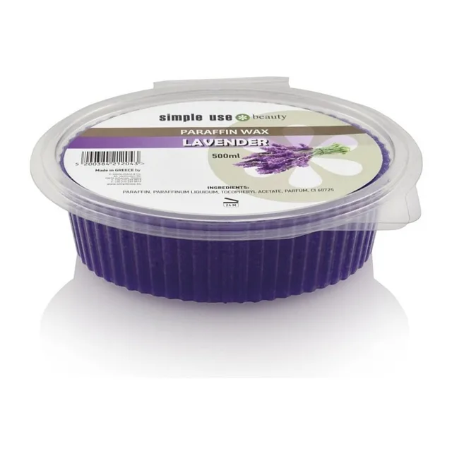 SIMPLE USE BEAUTY Parafínový zábal Levandule 500 g