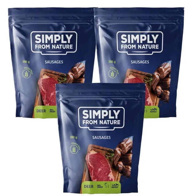 SIMPLY FROM NATURE ​Jelení klobásky 3x300 g