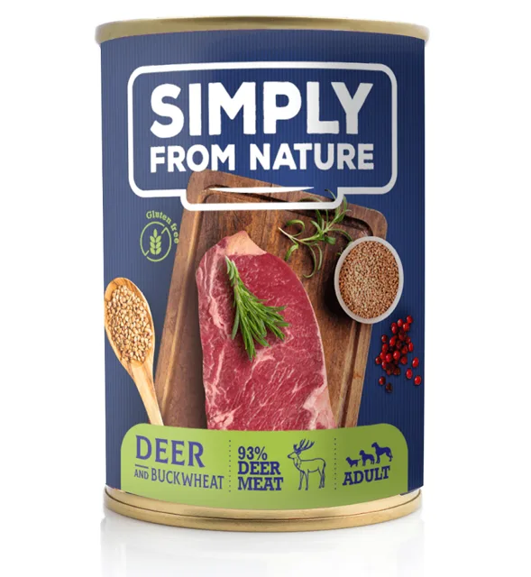 SIMPLY FROM NATURE Jelení maso s pohankou 400 g