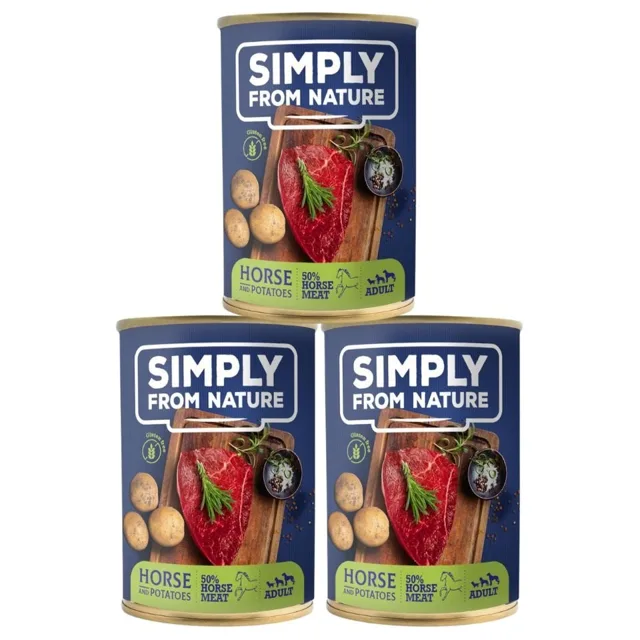 SIMPLY FROM NATURE Koňské maso a brambory 400 g konzerva pro psy