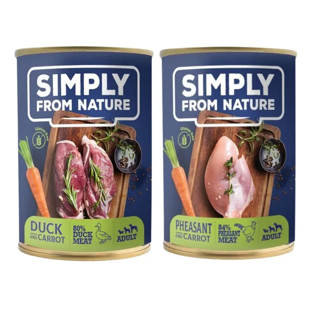 SIMPLY FROM NATURE Konzervy s bažantem a kachnou 400 g x 12ks