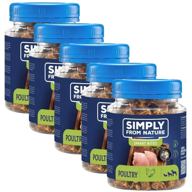 SIMPLY FROM NATURE pamlsky pro psy drůbeží 5x130 g