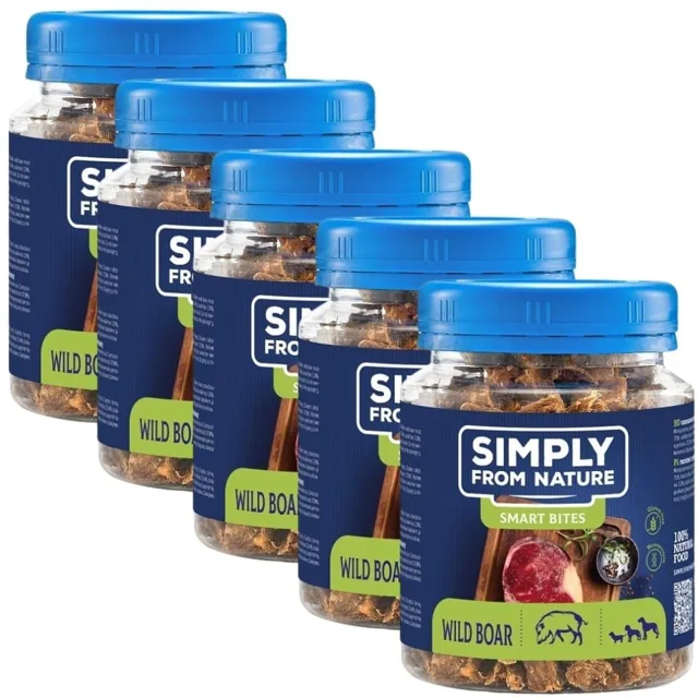 SIMPLY FROM NATURE pamlsky pro psy s divočákem 5x130 g