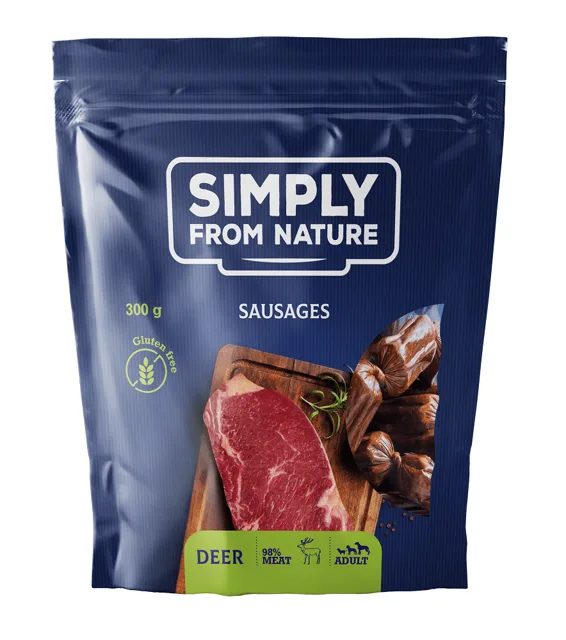 SIMPLY FROM NATURE Přírodní klobásky s jelením masem 300 g