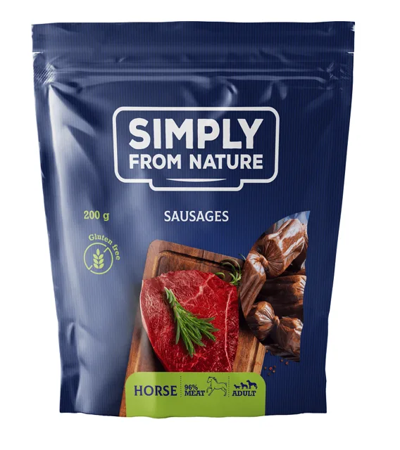 SIMPLY FROM NATURE Přírodní klobásky s koňským masem 200 g