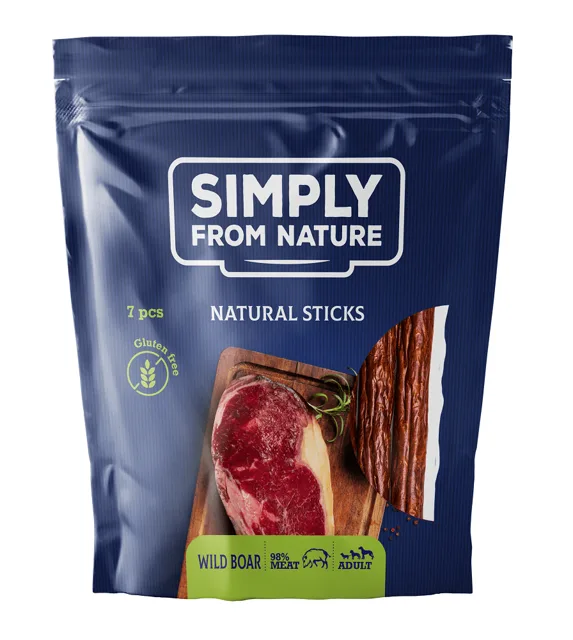 SIMPLY FROM NATURE Přírodní tyčinky s divočákem 7 ks
