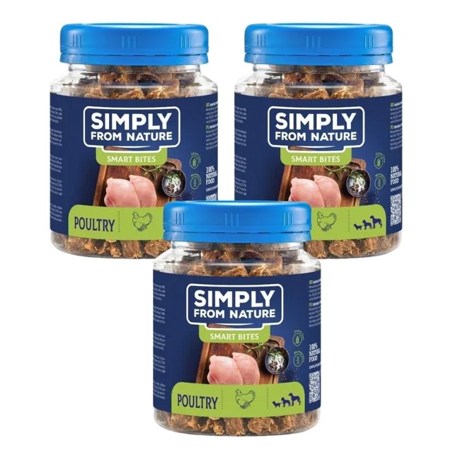 SIMPLY FROM NATURE Smart Bites drůbeží 3x130 g