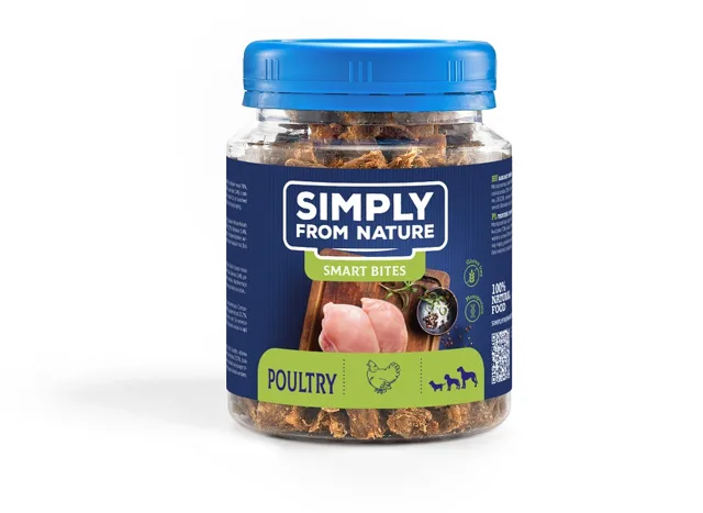 SIMPLY FROM NATURE Smart Bites Drůbeží tréninkové pamlsky 130 g