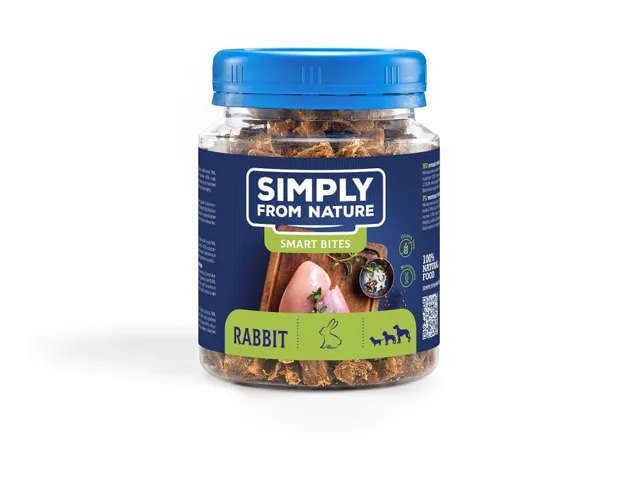 SIMPLY FROM NATURE Smart Bites Tréninkové pamlsky s králičím masem 130 g