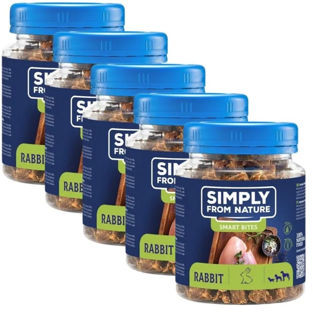 SIMPLY FROM NATURE Tréninkové pamlsky s králičím masem  5x130 g