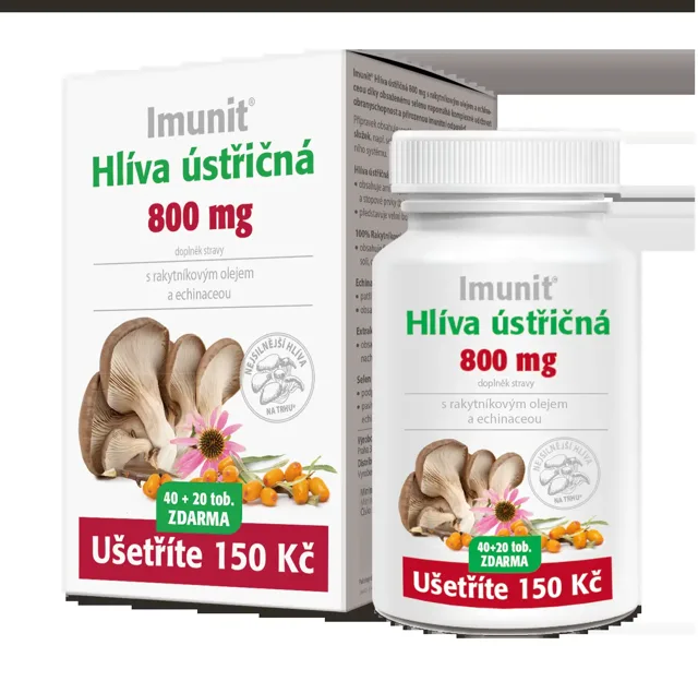 Simply You Hlíva ústř. 800 mg rakyt.+echin.Imunit 60 tobolek