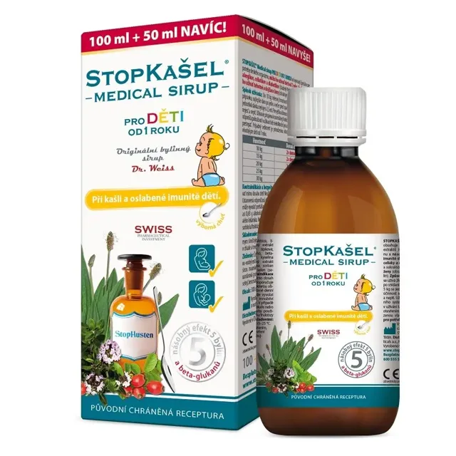Simply You Stopkašel Medical sirup OD 1 ROKU 100+50 ml