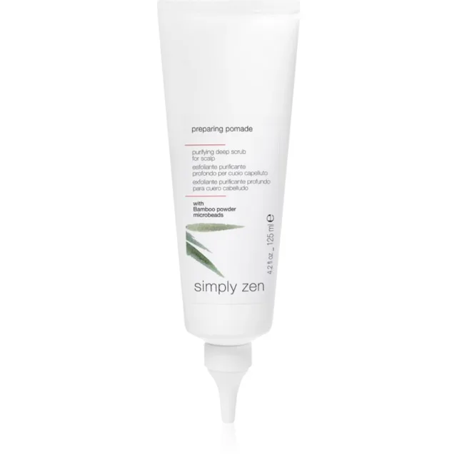 Simply Zen Preparing Pomade čisticí peelingová pasta pro pokožku hlavy 125 ml