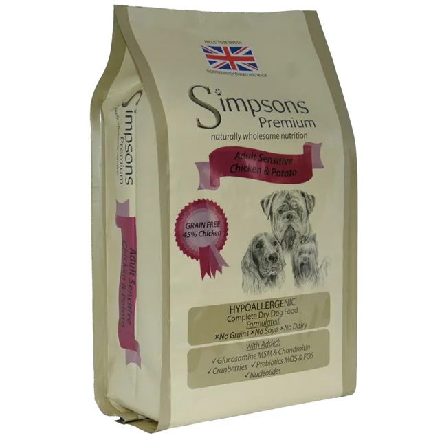 Simpsons Premium Adult Sensitive kuře & brambory - Výhodné balení 2 x 12 kg