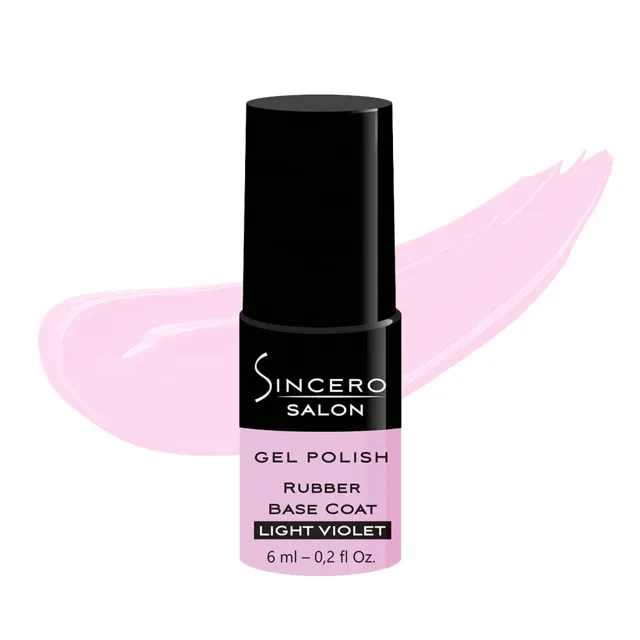 Sincero Salon Sincero Salon, podkladový gel lak, odstín Light Violet 6 ml