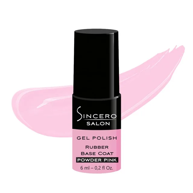 Sincero Salon Sincero Salon, podkladový gel lak, odstín powder pink, 6 ml