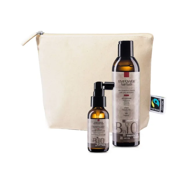 Sinergy Cosmetics Sinergy B.iO Xmas Empower - Set proti padání šampon + lotion + taštička