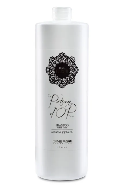 Sinergy Cosmetics Sinergy Potion D'Or Argan Shampoo 1000ml - Šampon s arganovým a jojobovým olejem