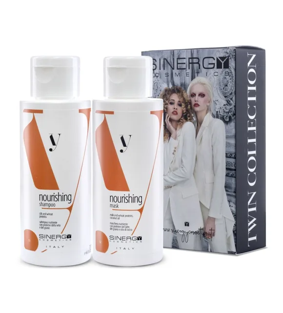 Sinergy Cosmetics Sinergy Travel Set Y1 Shampoo & Mask 2x100ml - Cestovní set na suché a poškozené vlasy