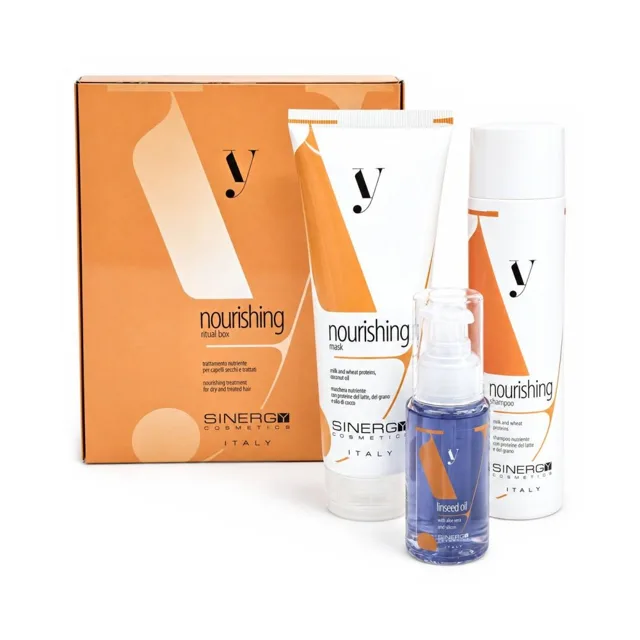 Sinergy Cosmetics Sinergy Y1 Nutritive Gift Box Cristalli - Set na suché vlasy šampon + maska + krystaly