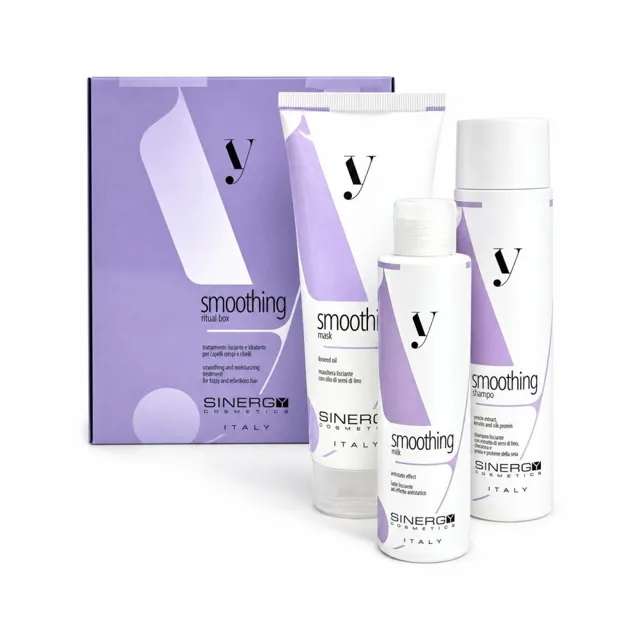 Sinergy Cosmetics Sinergy Y2 Smoothing Gift Box - Uhlazující set šampon + maska + mléko