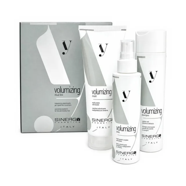 Sinergy Cosmetics Sinergy Y3 Volumizing Gift Box - Objemový set šampon + maska + sprej od kořínků