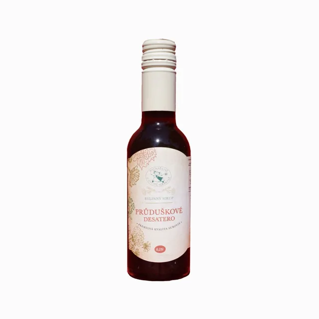 Sirup „Průduškové desatero“ - Bylinkářství U Chytré Horákyně - 250 ml