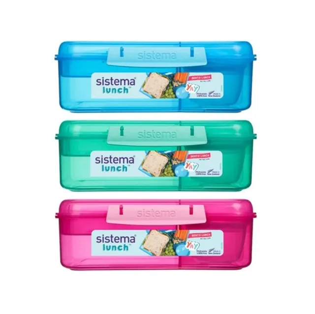 Sistema 3komorová krabička s nádobou na jogurt a tácky 1,65 l Mix