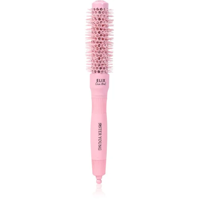 Sister Young ELIX Round Brush Cera Heat Pink kulatý kartáč na vlasy 25mm 1 ks