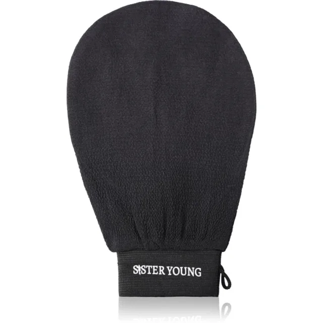 Sister Young NOVA Exfoliating Glove peelingová rukavice na tělo Black 1 ks