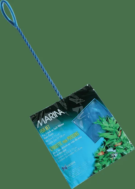 Síťka MARINA akvarijní modrá jemná 15cm