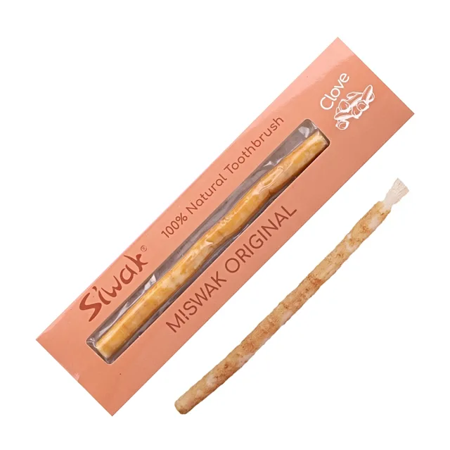 SIWAK Miswak Přírodní zubní kartáček s příchutí hřebíček
