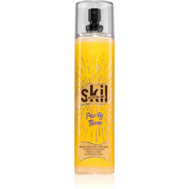 Skil Night Call Party Time sprej na tělo a vlasy se třpytkami 250 ml