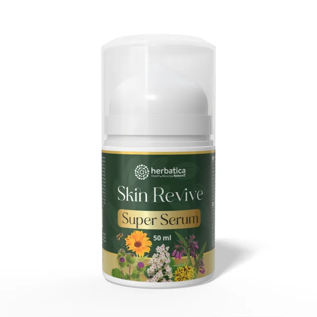 Skin Revive SuperSerum – anti-age pleťové sérum s vitaminem C a kyselinou hyaluronovou - 50 ml - Herbatica