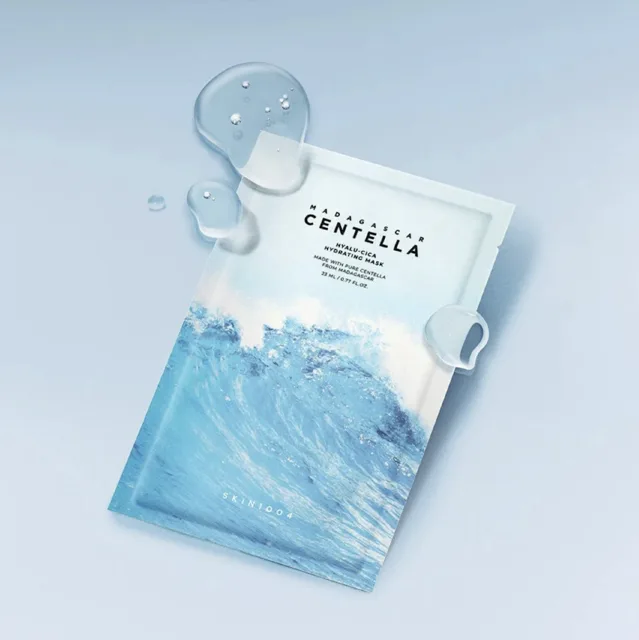 SKIN1004 - Madagascar Centella Hyalu-Cica Hydrating Mask - Hydratační, zklidňující plátýnková maska s centellou - 23 ml