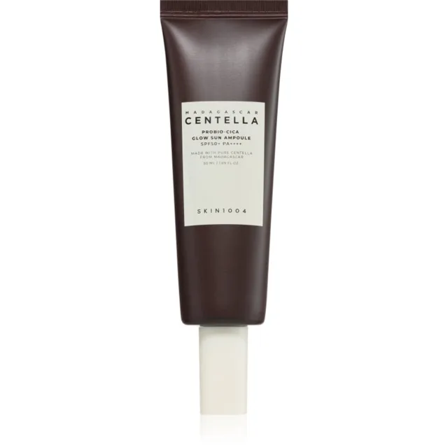 SKIN1004 Madagascar Centella Probio-Cica Glow Sun Ampoule ochranné sérum pro obnovu kožní bariéry SPF 50+ 50 ml