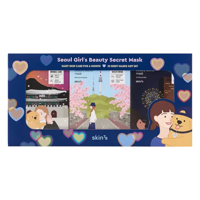 skin79 Dárkova sada Seoul Girl`s Beauty Secret Mask 30 x 20 g