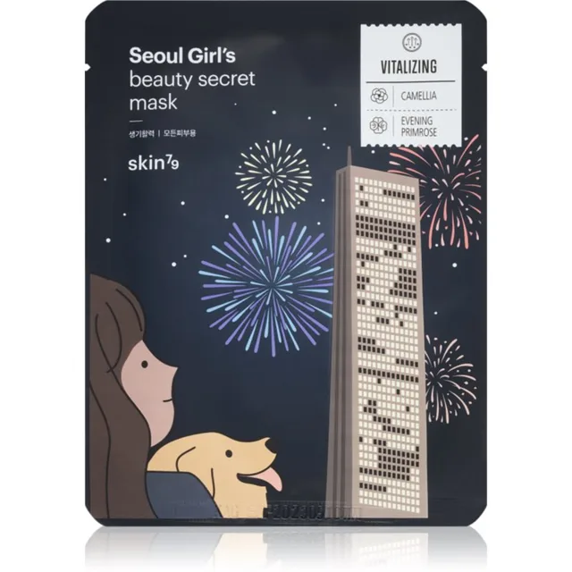 Skin79 Seoul Girl's Beauty Secret zpevňující plátýnková maska na kontury obličeje 20 g