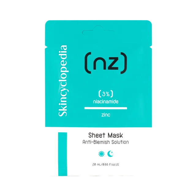 SKINCYCLOPEDIA plátýnková maska, niacinamid 3% zinek, 20 ml