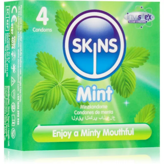Skins Mint kondomy 4 ks