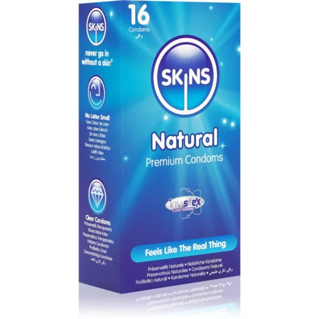 Skins Natural kondomy Vanilla 16 ks