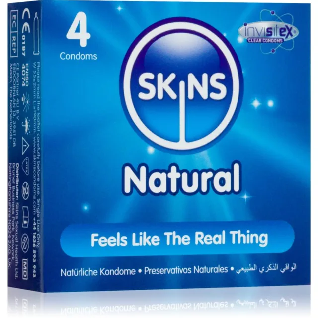 Skins Natural kondomy Vanilla 4 ks