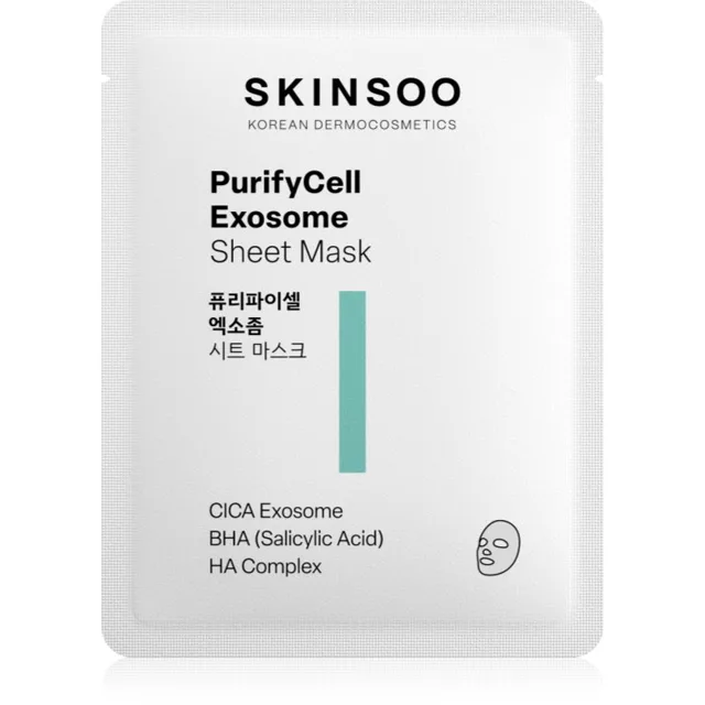 SKINSOO PurifyCell Exosome Sheet Mask zklidňující plátýnková maska 22 g