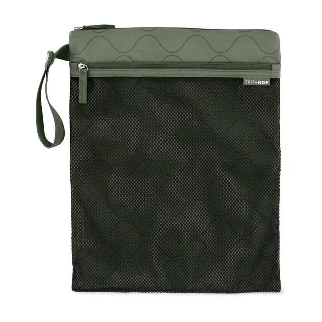 SKIP HOP Sáček nepremokavý Grab & go Dark sage 30 x 38 cm