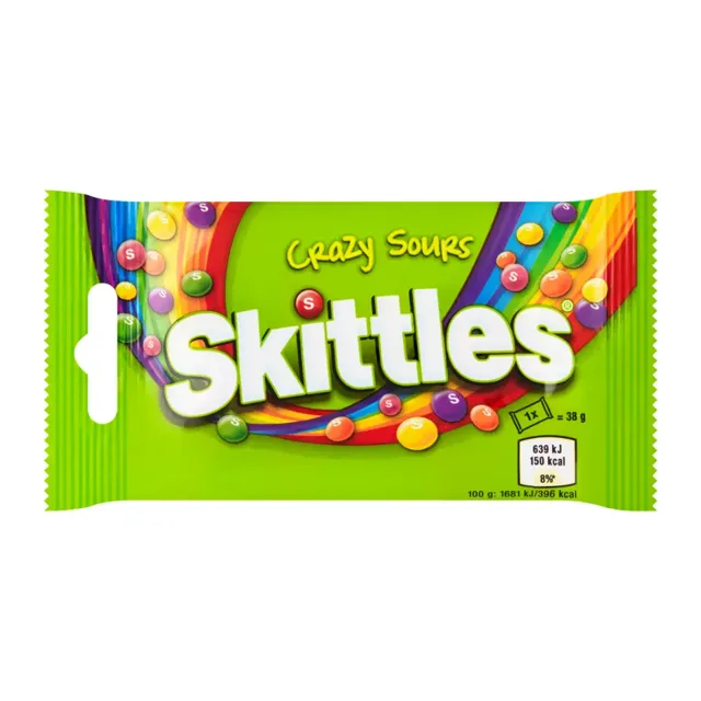 Skittles Bonbony Crazy Sours 38 g
