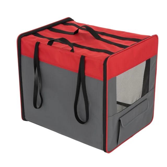 Skládací bouda na cesty First Class Basic - Velikost L: D 79 x Š 53,5 x V 66 cm, červená/šedá