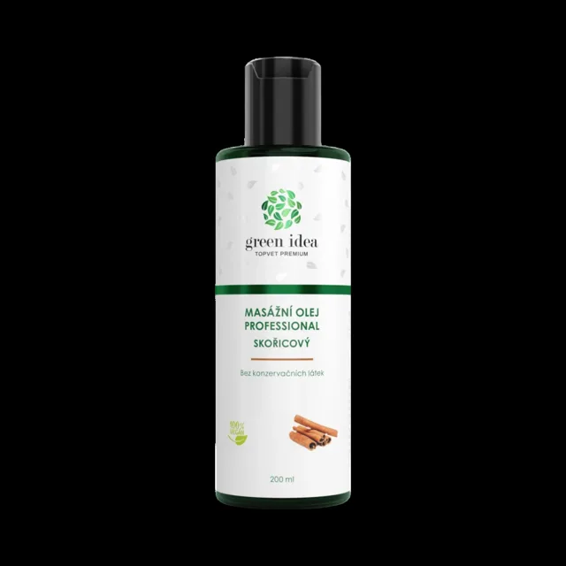 Skořicový masážní olej 200 ml - Green idea