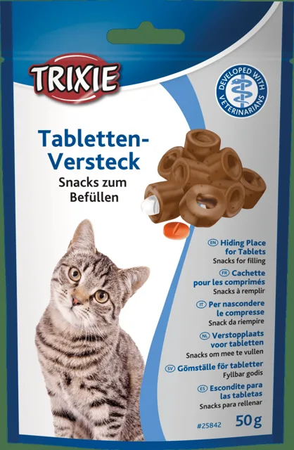 Skrýš na tablety, pamlsek pro kočky Trixie k naplnění medikací 50 g