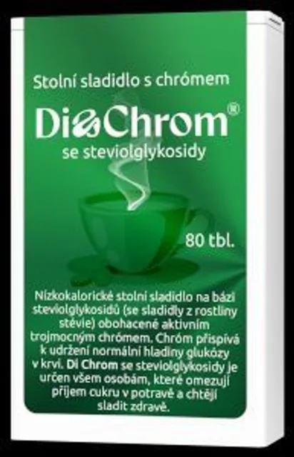 Sladidlo - DiaChrom se stévií  80 tbl.